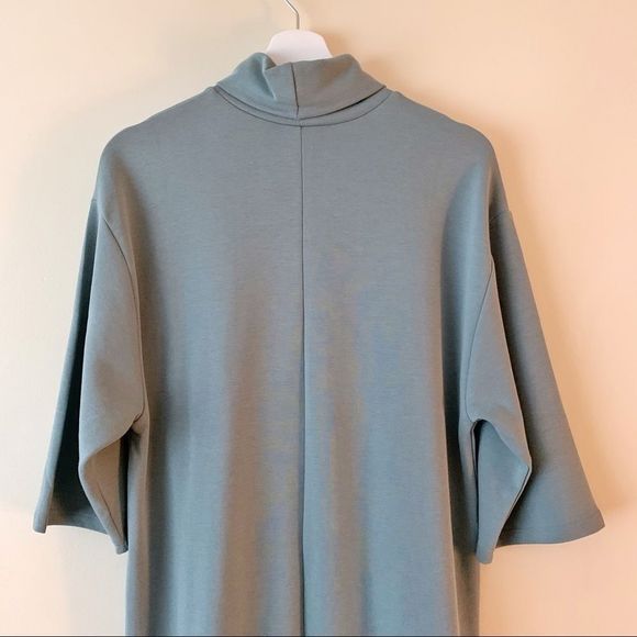 Zara Turtleneck Shift Dress with 3/4 Sleeves - Picture 5 of 8